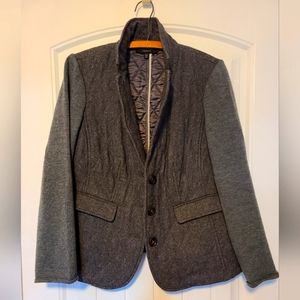 Talbots Wool Grey Blend Blazer size 12p